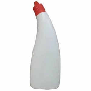 White PET Toilet Cleaner Bottle