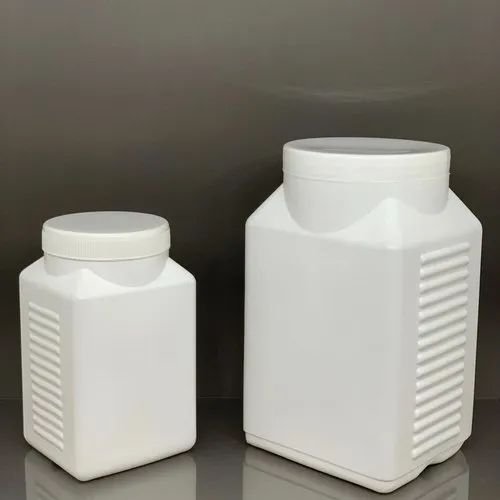 HDPE Ribbed Square Jar